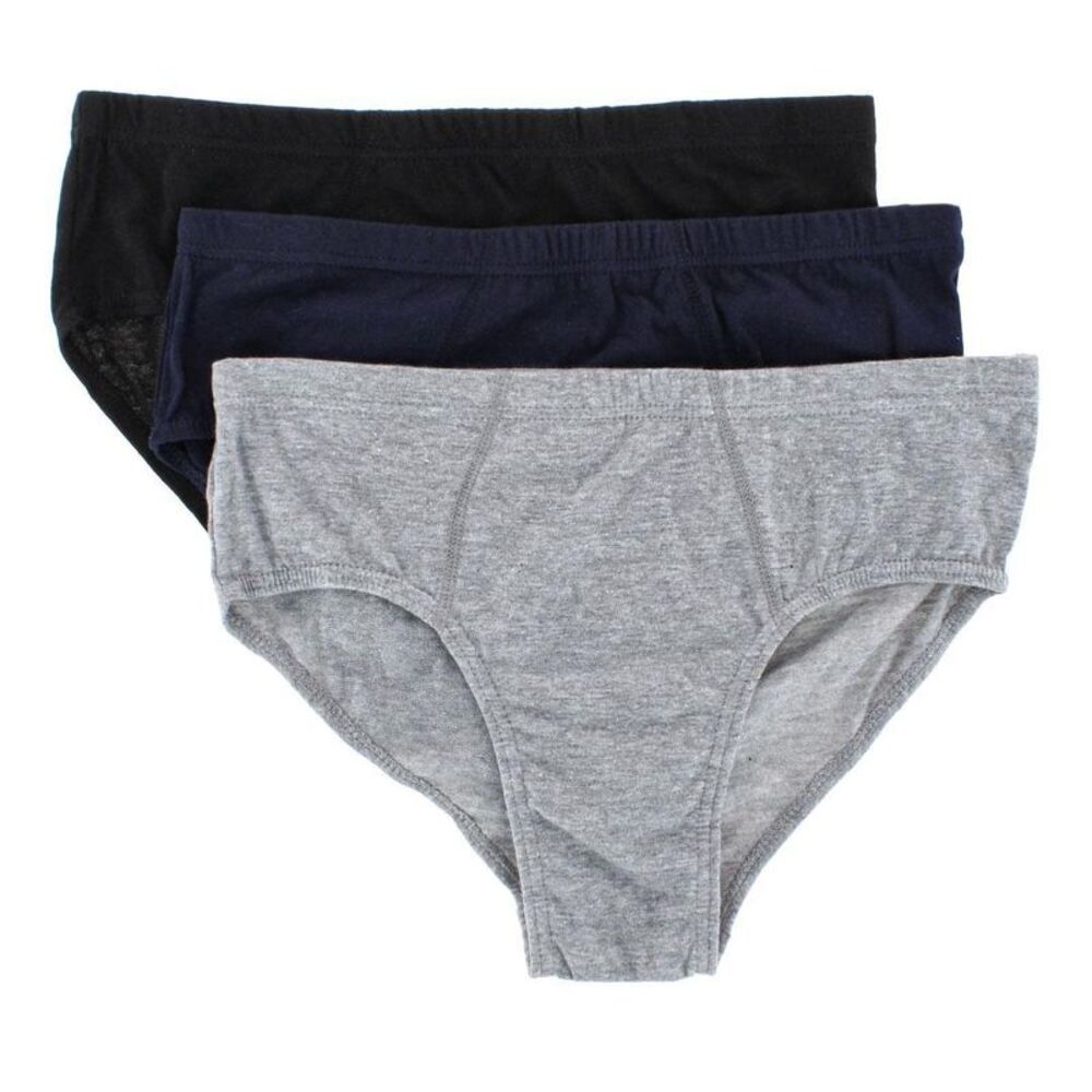 Knocker Men's Plain Color Bikini Briefs (3 Pack)